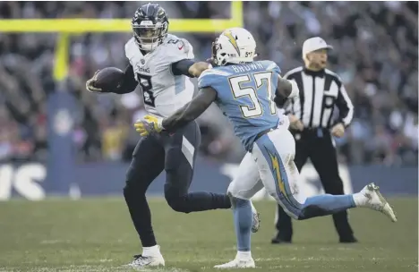  ?? PICTURE: GETTY IMAGES ?? 0 Marcus Mariota has suffered a dip in confidence as the Tennessee Titans lost to the Los Angeles Rams.