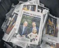  ??  ?? Spanish papers gave front-page treatment to the King’s abdication.