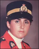  ?? SUBMITTED PhOTO ?? Since a young age, Louise Butts was motivated to pursue a career in the RCMP and she joined in 1986.