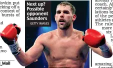  ?? GETTY IMAGES ?? Next up? Possible opponent Saunders