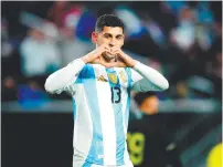  ?? ?? Cristian Romero anotó el primer gol de Argentina.