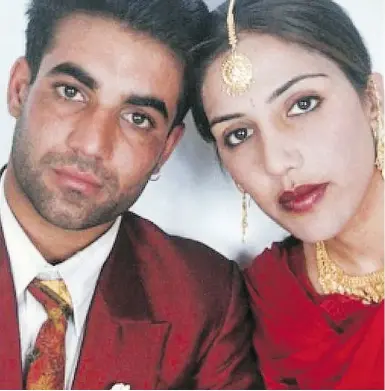  ?? SUPPLIED ?? Sukhwinder Singh Sidhu, left, and Jaswinder Kaur Sidhu were attacked by a mob of men in the Punjab region of India in June 2000. Her body was found the following day, her throat slit, in an alleged honour killing.