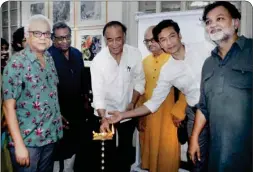  ?? PIC/MPOST ?? Satyajit Ray Art Gallery inaugurate­d at Presidency University
