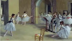  ??  ?? Ballerine Edgar Degas, «Il foyer della danza al teatro dell’Opéra», 1872