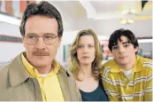  ?? COURTESY OF DOUG HYUN/AMC ?? Bryan Cranston, Anna Gunn and RJ Mitte in the pilot episode of “Breaking Bad.”