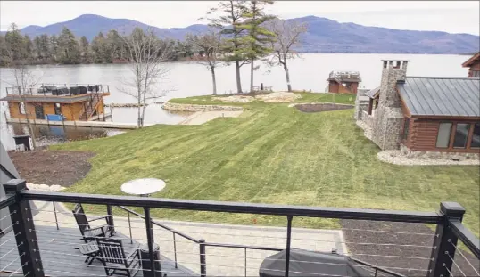  ?? Provided by Paul Rutherford ?? The view of Lake George from Paul Rutherford's deck , on what used to be the old Diamond Village Resort property.