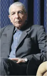  ?? AARON HARRIS, THE CANADIAN PRESS ?? Leonard Cohen in Toronto in February 2006.