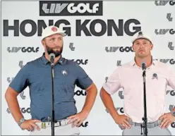  ?? ?? Jon Rahm, junto con Bryson DeChambeau en Hong Kong.