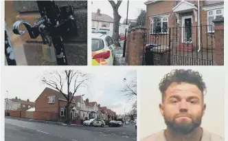  ??  ?? Firefighte­rs and police were called to what residents have told the Echo isthe home of jailed underworld enforcer Alan Smart, pictured above right.