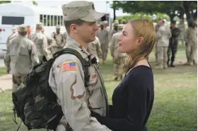  ?? VAn Redin / NAtionAl GeogrAphic ?? Jason Ritter plays Capt. Troy Denomy and Kate Bosworth is his wife, Gina Denomy, in the series, which takes place in Baghdad and at Fort Hood, Texas.
