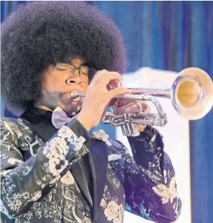  ??  ?? Last year, William Leathers, 18, became one of just three trumpeters to be accepted to Juilliard.