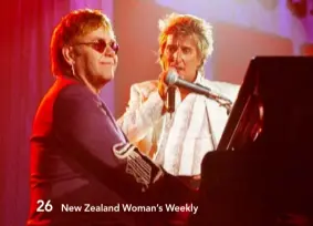  ??  ?? While good pal Elton has announced a farewell tour,
Rod is excited for his upcoming tour with Cyndi Lauper.