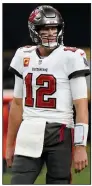  ?? (AP/Brynn Anderson) ?? Tom Brady will be playing in his 14th conference championsh­ip game today. However, it is his first with the Tampa Bay Buccaneers. Brady went 9-4 in conference championsh­ip games with the New England Patriots.