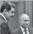  ??  ?? Contesta. Vladímir Putin se reunió ayer con Nicolás Maduro.