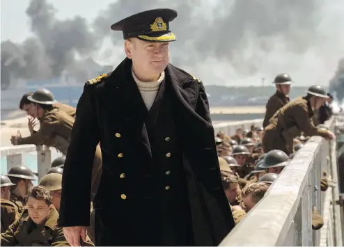  ?? MELISSA SUE GORDON / WARNER BROS. PICTURES VIA AP ?? Kenneth Branagh in a scene from Christophe­r Nolan’s Dunkirk, about a Second World War rescue mission.