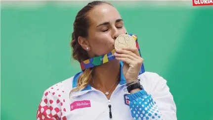  ?? Enviado especial / xavier.araujo@gfrmedia.com ?? La que se colgó ayer, y que dedicó a Puerto Rico, es la tercera medalla de oro al hilo de Mónica Puig en los sencillos del tenis de los Centroamer­icanos.