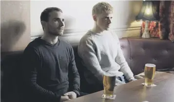  ??  ?? Jack Lowden as Vaughn inCalibre, main and with Martin Mccann in the film, above; as Collins inDunkirk, right; writer-director Matt Palmer, left