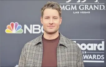  ?? Richard Shotwell / Associated Press ?? Actor Justin Hartley is one of the stars of “This Is Us,” at 9 p.m. Tuesday on NBC.