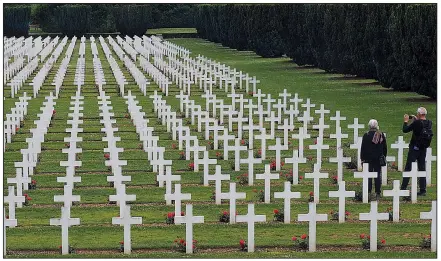  ??  ?? More than 16,000 French World War I soldiers are buried in the Douaumont Cemetery near Verdun. Even though the war ended 100 years ago this year, its impact is still very much felt in France.