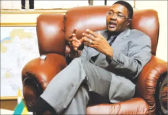  ??  ?? IN THE DRIVING SEAT . . . Tourism and Hospitalit­y Industry Minister Dr Walter Mzembi is a hot favourite
