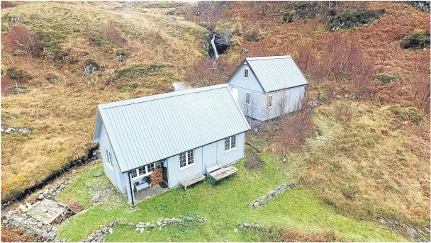  ??  ?? WORLD APART: The wooden chalets at Broamisaid on the Knoydart peninsula could be just what you need to escape the rat race – if you do not mind a trip across water