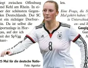  ?? Foto: Agentur ?? Jenny Gaugigl aus Biburg, die bei der SpVgg Auerbach Streitheim begonnen hat, spielte 25 Mal für die deutsche Natio nalmannsch­aft der U19 und U20.