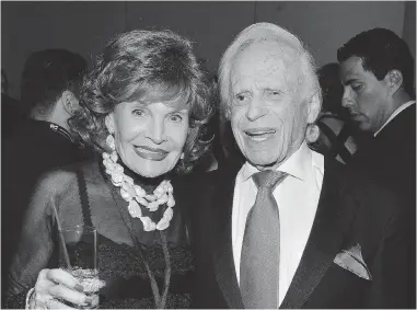  ?? LARRY BUSACCA/GETTY IMAGE FILES ?? Edith Drake and Ervin Drake attend a function in 2014 in New York City. Ervin, who died this month at 95, wrote Good Morning Heartache in 1946 after Edith dumped him. Decades later, they reunited and got married.