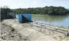  ?? FOTO: MARVIN SAGADO ?? La represa Los Laureles se encuentra en un 71.4% de su capacidad de almacenami­ento.