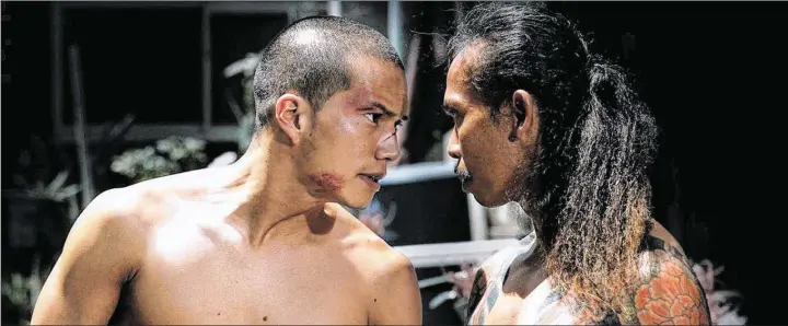  ?? CONTRIBUTE­D BY SAMUEL GOLDWYN FILMS ?? Hayato Ichihara and Yayan Ruhian co-star in “Yakuza Apocalypse,” a thriller about an underworld crime boss who happens to be a vampire.