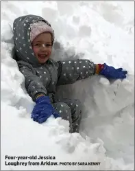  ?? PHOTO BY SARA KENNY ?? Four-year-old Jessica Loughrey from Arklow.