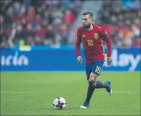  ?? FOTO: GETTY ?? Jordi Alba, en Gijón El lateral azulgrana jugó un buen partido ante Israel