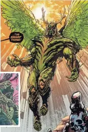  ??  ?? Swamp Thing’s evolution in the New 52 involved some elevation as well.