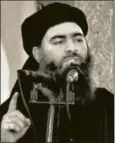  ?? AP ?? Baghdadi once controlled territory bigger than the UK in Iraq and Syria. His death comes at a time of churn in the IS