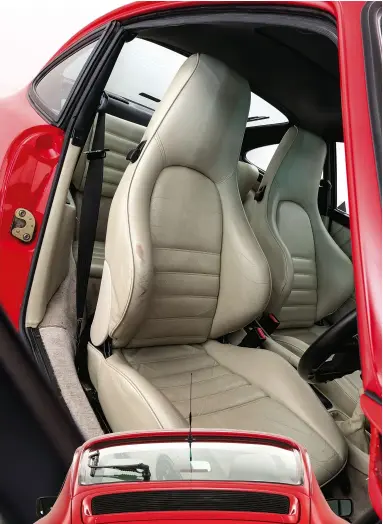  ??  ?? RIGHT desirable sports seats provide ample lateral support with thick side bolsters