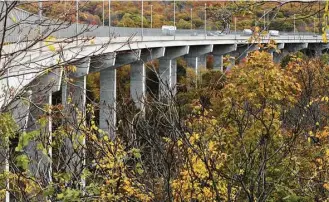  ?? Bob Sciarrino / NJ Advance Media via Associated Press ?? New Jersey State Police say John Spincken, 37, died Monday when he jumped off the Interstate 287 bridge in Wanaque with his two sons. The boys were found injured but were expected to recover.