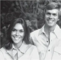  ??  ?? Richard Carpenter (right) claims that the music companies have only paid him and the estate of his sister, Karen, only a “miniscule fraction” of digital royalties owed to them.