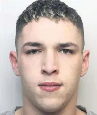  ??  ?? Graham Scott Phoenix Evans was sentenced to 12 months for affray and possession of an offensive weapon for his part in a brawl in Carmarthen town centre.