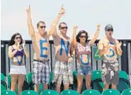  ?? GETTY IMAGES/FILE ?? Fans of Venus Williams spelled out their support at the 2010 final against Kim Clijsters, who took the crown that year.