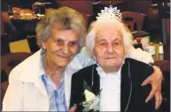  ?? Contribute­d photo ?? Jennie Recchia Marchitto, right, shown here with her niece Justina Marchitto, at her 100th birthday party.