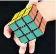  ??  ?? Even the infamous Rubik’s Cube could not stand up to the intellect of David Davis