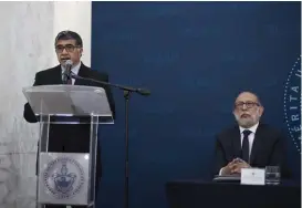  ?? ESPECIAL ?? Asiste Ygnacio Martínez a informe de Francisco Vélez Pliego.