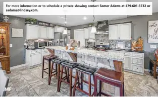  ??  ?? For more informatio­n or to schedule a private showing contact Somer Adams at 479-601-3732 or sadams@lindsey.com.
