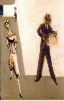  ??  ?? Metropolit­ana (1939), un’opera dell’artista Mark Rothko (1903-1970)