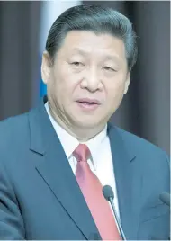  ??  ?? Chinese President Xi Jinping.