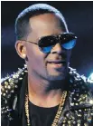  ??  ?? R. Kelly has been under fire since last year for alleged sexual abuse of women and girls.