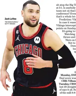  ?? TIM NWACHUKWU/ GETTY IMAGES ?? Zach LaVine