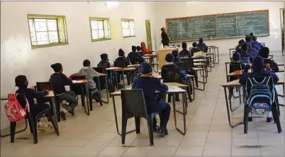  ?? PIC: PHATSIMO KAPENG ?? It was proposed that classes be limited to not more than 30 pupils per classroom