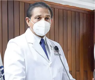  ?? ROBERT JÁQUEZ ?? El ministro de Salud Pública, Daniel Rivera.