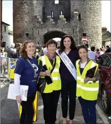  ??  ?? Annmarie Duffy, Louth Rose pictured with Gráinne Berrill, Louth Volunteer Centre Manager; Rita Hodgins, Fleadh Volunteer; and Blaithnaid Ní Oistin, Fleadh Volunteer.