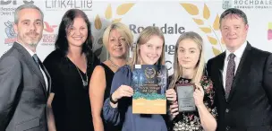  ??  ?? The School Commitment to Arts, Heritage and Culture Award was claimed by Wardle Academy